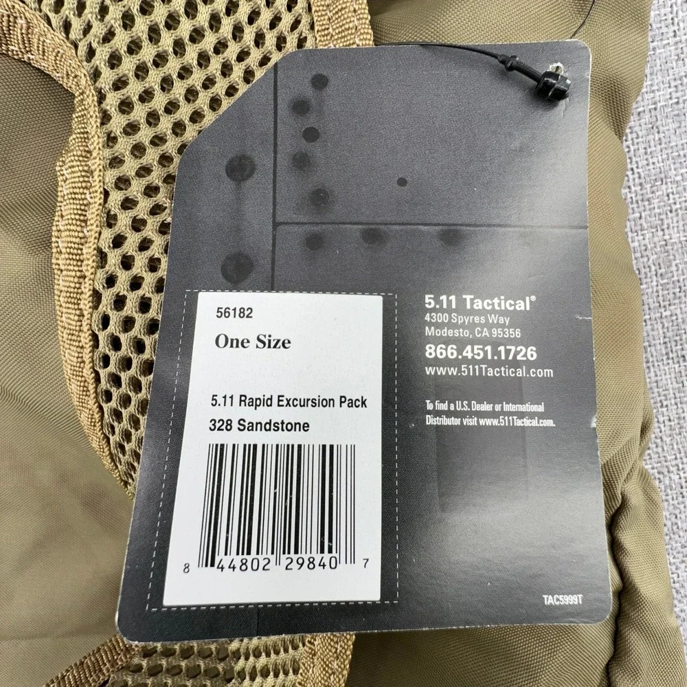5.11 Tactical Rapid Excursion Pack 23L Sandstone Lightweight Nylon Packable NEW